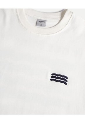 Camiseta Para Hombre Manga Corta Cuello Redondo Color Blanco Marca Atmos #32090290