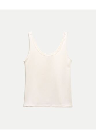 Camiseta Para Mujer Manga Sisa Cuello Redondo Color Marfil Marca Atmos #31090266 Atmos