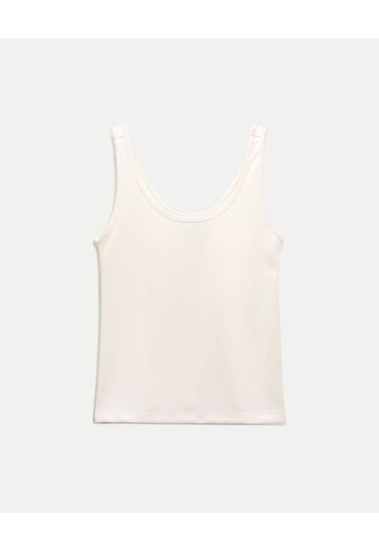 Camiseta Para Mujer Manga Sisa Cuello Redondo Color Marfil Marca Atmos #31090266