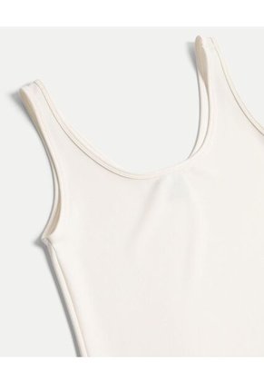 Camiseta Para Mujer Manga Sisa Cuello Redondo Color Marfil Marca Atmos #31090266