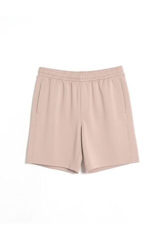 Short Con Cortes Plush  Para Hombre Beige Atmos Atmos