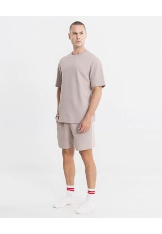 Bermuda Texturizada  Para Hombre Café Atmos Atmos