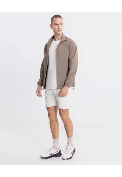 Bermuda Para Hombre Biker Interno Largo Color Crema Marca Atmos #32100147