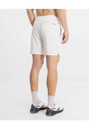 Bermuda Para Hombre Biker Interno Largo Color Crema Marca Atmos #32100147