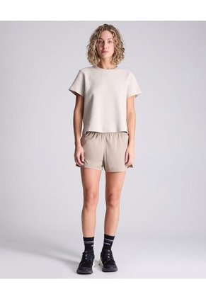 Camiseta Para Mujer Manga Corta Cuello Redondo Color Beige Marca Atmos #31090194