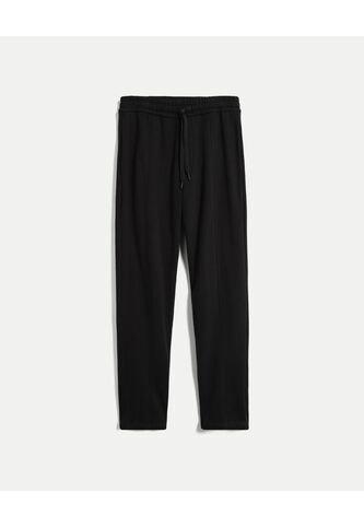 Pantalón Recto Con Detalle En Venas  Para Hombre Negro Atmos Atmos
