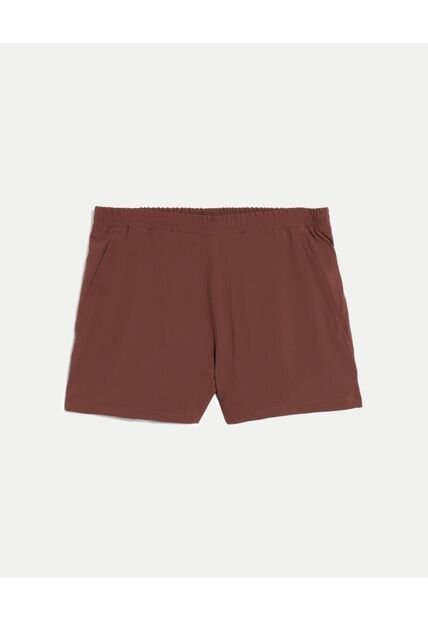 Short Training Largo Con Biker  Para Hombre Café Atmos