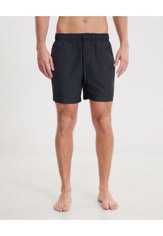 Pantaloneta De Baño Con Cordón  Para Hombre Negro Atmos Atmos