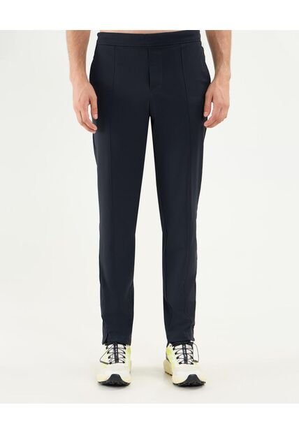 Pantalón Pretina Encauchada   Para Hombre Negro Atmos