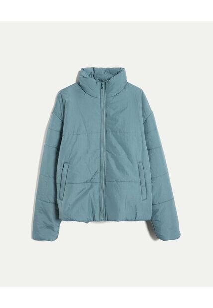 Chaqueta Acolchada Cuello Alto  Para Hombre Verde Atmos