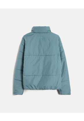 Chaqueta Acolchada Cuello Alto  Para Hombre Verde Atmos