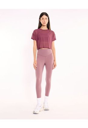 Camiseta Para Mujer Manga Corta Cuello Redondo Color Uva Marca Atmos #31090353