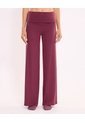 Pantalón Silueta Relajada Pretina Cruzada Para Mujer  Deportiva  Color Vino Marca Atmos de Atmos