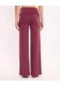 Pantalón Silueta Relajada Pretina Cruzada Para Mujer  Deportiva  Color Vino Marca Atmos de Atmos