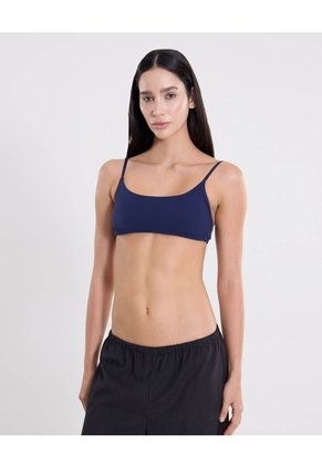 Top Deportivo Tirantes Delgados  Para Mujer Azul Atmos