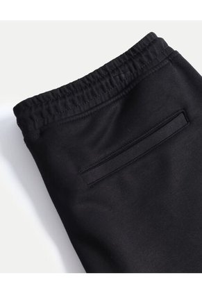 Bermuda Básica Plush  Para Hombre Negro Atmos