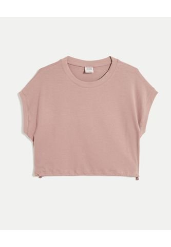 Camiseta Para Mujer Manga Corta Cuello Redondo Color Rosa Marca Atmos #31090218 Atmos