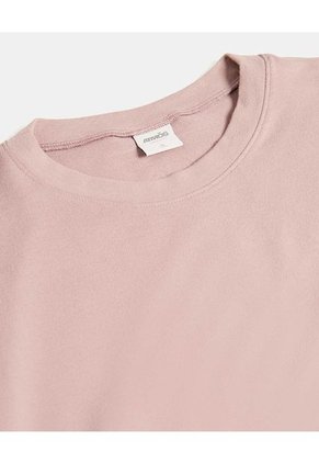 Camiseta Para Mujer Manga Corta Cuello Redondo Color Rosa Marca Atmos #31090218
