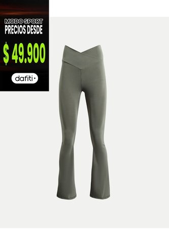 Leggings Flare Aerius Skin  Para Mujer Verde Atmos Atmos
