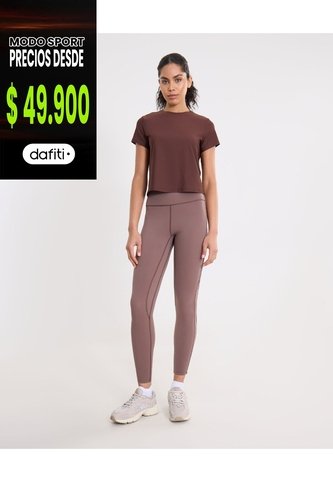 Leggings Aerius Skin Con Venas  Para Mujer Café Atmos Atmos