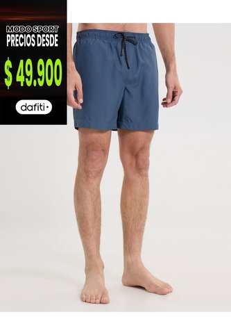 Pantaloneta De Baño Con Cordón  Para Hombre Azul Atmos Atmos