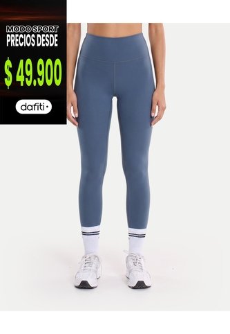 Leggins Regular Aerius Skin  Para Mujer Gris Atmos Atmos