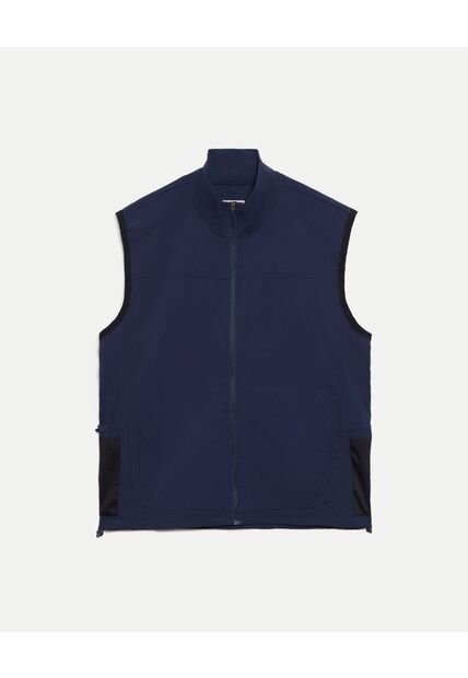 Chaleco  Para Hombre Plano Color Azul Marca Atmos #32250007