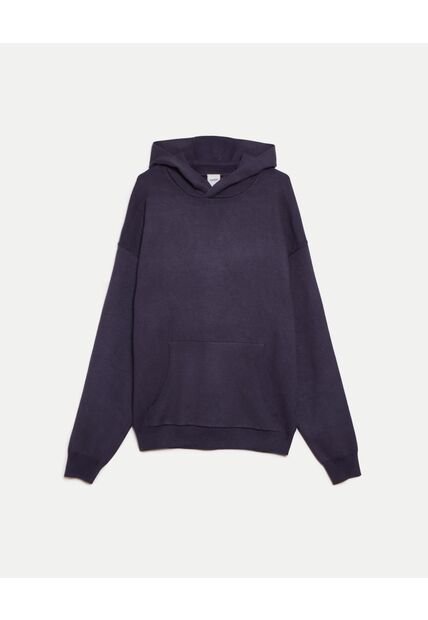 Buzo Tejido Con Capota  Para Hombre Azul Atmos