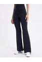 Leggins Flare Pretina Doblada Aerius  Para Mujer Negro Atmos de Atmos