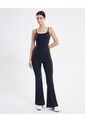Leggins Flare Pretina Doblada Aerius  Para Mujer Negro Atmos de Atmos