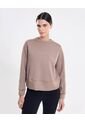 Buzo Cuello Redondo Plush Suave  Para Mujer Café Atmos de Atmos