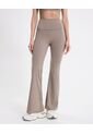 Leggins Flare Pretina Doblada Aerius  Para Mujer Café Atmos de Atmos