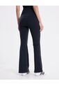 Leggins Flare Pretina Doblada Aerius  Para Mujer Negro Atmos de Atmos
