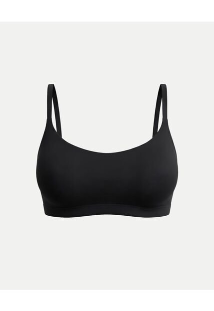 Top Triangular Cruzado Microfibra X1 Para Mujer Negro Atmos