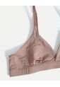 Top Triangular Cruzado Microfibra X1 Para Mujer Café Atmos de Atmos