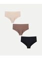 Pack 3 Tanga Invisible Confort X3 Para Mujer Beige Atmos de Atmos