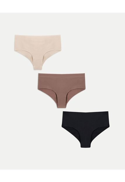 Pack 3 Tanga Invisible Confort X3 Para Mujer Beige Atmos