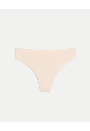 Pack 3 Tanga Invisible Básica X3 Para Mujer Beige Atmos