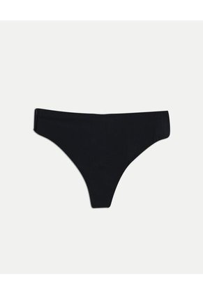 Pack 3 Tanga Invisible Básica X3 Para Mujer Negro Atmos