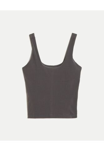 Camiseta Tank Aerius Skin Ligera  Para Mujer Gris Atmos Atmos