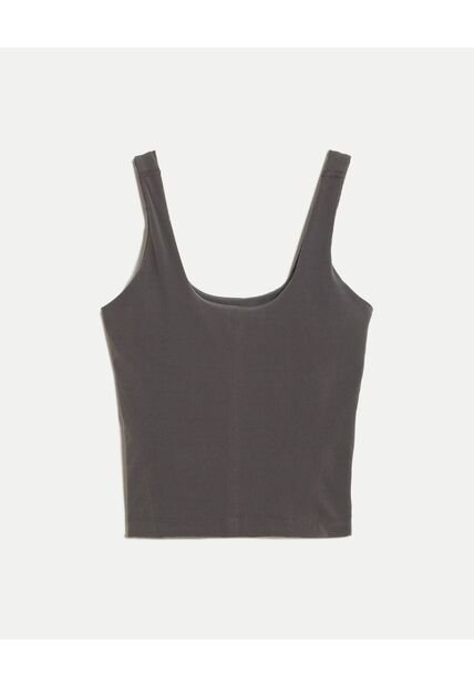 Camiseta Tank Aerius Skin Ligera  Para Mujer Gris Atmos