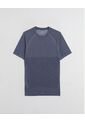Camiseta Seamless Cuello Redondo  Para Hombre Azul Atmos de Atmos