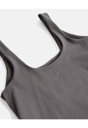 Camiseta Tank Aerius Skin Ligera Para Mujer Gris Atmos