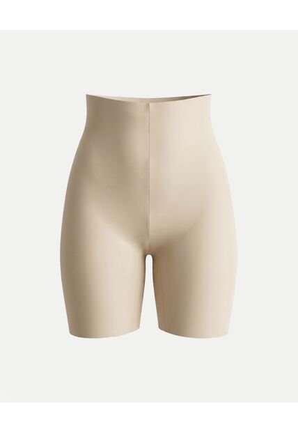 Boxer Tiro Alto Invisible Control X1 Para Mujer Crema Atmos