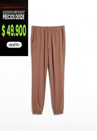 Pantalón  Para Hombre Jogger Color Café Marca Atmos #32070094 Atmos