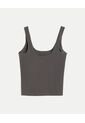 Camiseta Tank Aerius Skin Ligera  Para Mujer Gris Atmos de Atmos