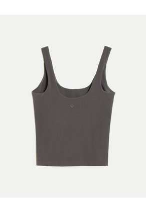 Camiseta Tank Aerius Skin Ligera Para Mujer Gris Atmos