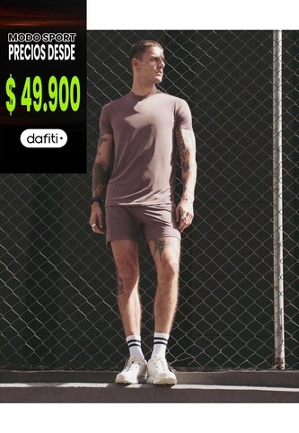 Short Con Bóxer Interno Y Cordón Ajustable  Para Hombre Lila Atmos Atmos