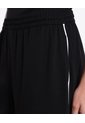Pantalón Amplio Básico Con Venas Plush Para Mujer  Deportiva  Color Negro Marca Atmos de Atmos