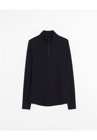 Buzo Ajustado Cuello Alto Training  Para Hombre Negro Atmos Atmos